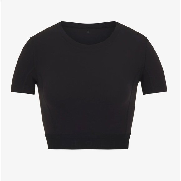 stori Tops - NWT Stori Hero Black Cropped Tee